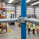 Dark Gray Premium 90° Double Swivel Connector Male Part for 26.9mm Tubes - Ideal for Attaching Flat Panels to Tubular Structures
