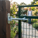 Dark Slate Gray Premium Adjustable Gate Hinge with Back Plate 130x40mm and M16 x 131mm Thread for Heavy Duty Applications