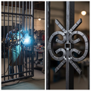 Black Premium Rosette 153mm Diameter with 6 x 6mm Square Bar for Versatile Applications