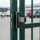 Gray Premium Stainless Steel Sliding Gate Keep with Auto-Adjustable Features for Secure Locking and Damage Prevention