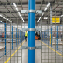 Slate Gray Premium Double Mesh Infill Panel Clip for 33.7mm Tube - Ideal for Wire Mesh Retention