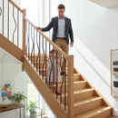 White Smoke Premium 12 x 12mm Bowed Baluster Plain Bar - 1200mm Length for Stylish Railings - High-Quality Professional Grade for Industrial and Commercial App...