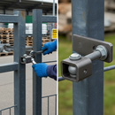Dark Slate Gray Premium 3 Way Adjustment Hinge Eyebolt M16 110mm with Galvanised Finish and Adjustable Depth and Spacing Features