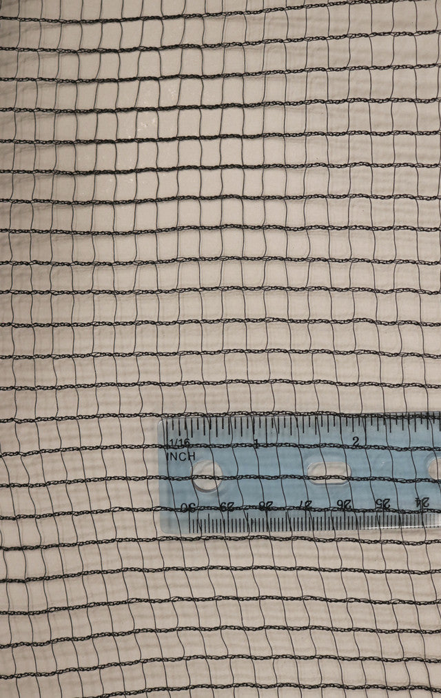 Dark Gray Heavy-Duty Butterfly Netting With UV Stabilisation For Extended Use