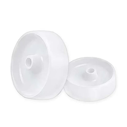 Lavender 75mm White Nylon Wheel 12mm Plain Bore - 150kg Load Rating