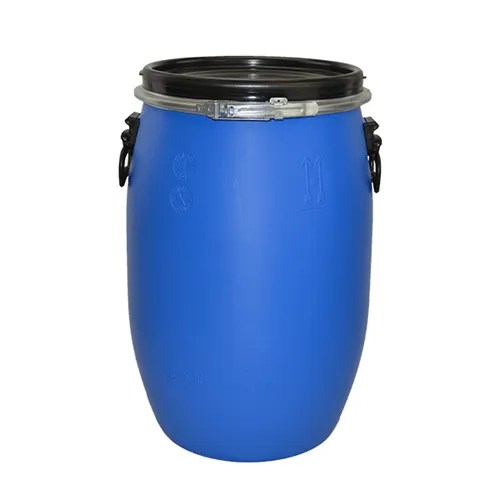 Steel Blue Heavy Duty UN Approved Open Top Blue Plastic Drum/Barrel – Includes Lid for Secure Storage