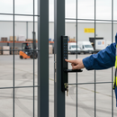 Gray Premium Battery Powered Code Lock for 40mm Profile - Durable, Energy Efficient with Up to 100 PIN Codes and IP66 Rating
