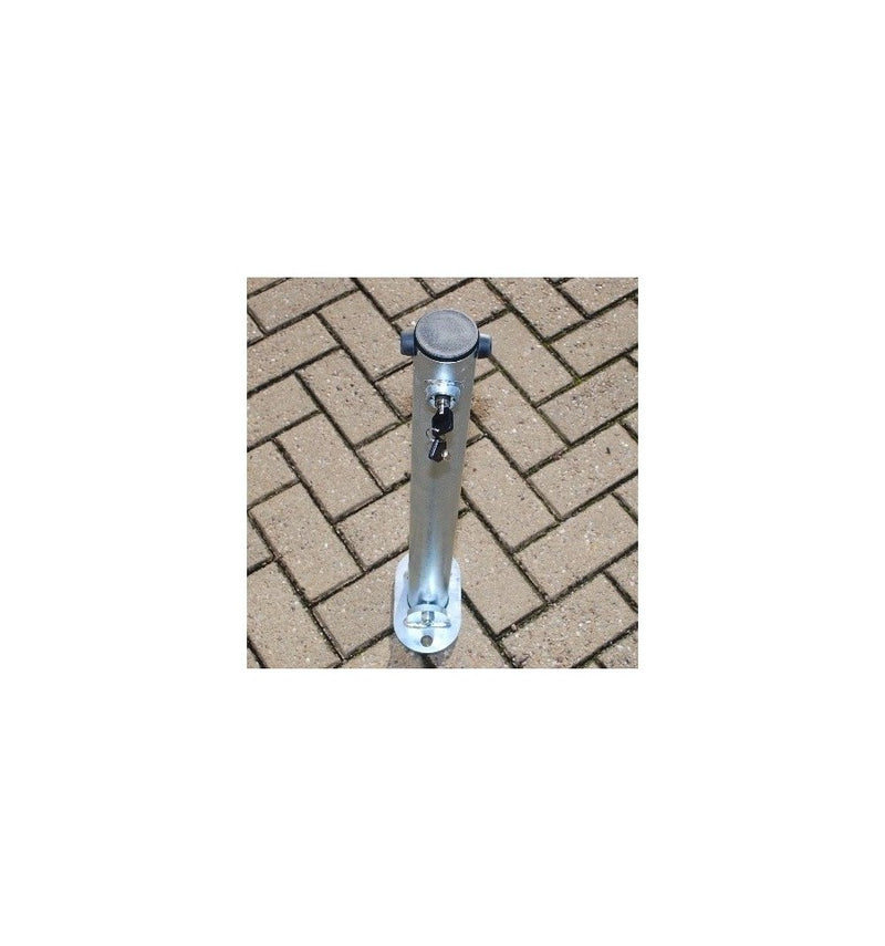 Rosy Brown 610mm Galvanised Fold Down Parking Post