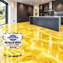 Gold Metallic Epoxy Design Coat – High Gloss Marble Effect Floor Resin