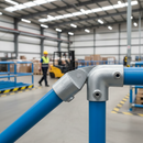 Gray Premium 90° Elbow with Swivel Connection for 42.4mm Tube - Ideal for Staircase Top Rails