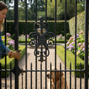 Dark Slate Gray Premium Feature Cast Iron Panel 295mm x 550mm - Heavy Duty Bolt-On Design for Versatile Applications