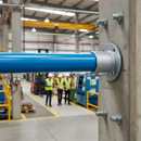 Dark Sea Green Premium Wall Flange Key Clamp for 26.9mm Tube - Durable End Termination Solution