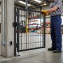 Dark Gray Premium Compact Surface Mounted Hinge with 180° Opening Angle, Adjustable Height & Width for Gates Up to 60 kg