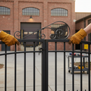 Dark Gray Premium Ornate Gate Top 720mm x 250mm with 20mm x 6mm Flat Bar for Durable Construction