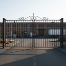 White Smoke Premium Gate Top Scroll 900mm x 200mm with 12x6mm Flat Bar for Durable Construction