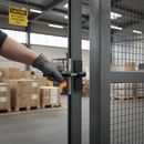 Dim Gray Premium Anodized Aluminium Handles for Insert Locks - 120mm Long Spindle, 8mm Square Follower, Black Finish