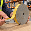 Expanded Grey Silicone Self-Adhesive Rubber Strip – High Temperature Sponge Seal