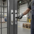 Dark Slate Gray Premium Aluminum Cover Shield for Mortise Locks - Enhanced Security and Aesthetics for Handle and Cylinder Holes