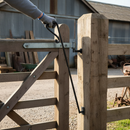 Dark Olive Green Premium Heavy Duty Crook Top Drop Bolt - 12mm Diameter, 500mm Long for Secure Locking Solutions