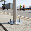 Gray Premium Heavy Duty Post Plate for Welding, 100mm Diameter to Suit 48.3mm Tube - High-Quality Professional Grade for Industrial and Commercial Appli...
