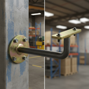Dim Gray Premium Heavy Duty Mild Steel Handrail Bracket with 85mm Projection for Flat Surfaces