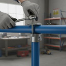 Dim Gray Premium 90° Upstand Clamp on Tee for 26.9mm Tube with One Bolt Connection - High-Quality Professional Grade for Industrial and Commercial Applications
