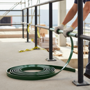 Dark Gray Premium 40mm x 8mm Plastic Handrail Capping in Green - 25m Coil, Durable and Stylish for Staircases