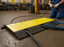 Dark Olive Green Premium 5-Channel Hose and Cable Protection Ramp with Lid - Heavy Duty, 960 x 590 x 80 mm Dimensions, 12 Tonnes Load Capacity