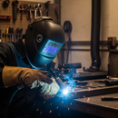 Black Professional Anti-Spatter Welding Lens Compatible with DCWH4 for Enhanced Protection
