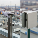 Dark Gray Premium Satin Finish Square Glass Clamp for 10mm Glass - 50 x 45 x 27mm to Suit 48.3mm Tube