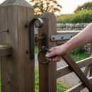 Dark Slate Gray Premium Forged Gate Crook Plain Bar 40 x 10mm with Length Variants 200mm to 300mm