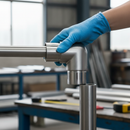 White Smoke Premium 304 Stainless Steel Corner Tee 3 Way for 48.3mm x 2.6mm Tube Applications