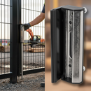 Black Premium Stainless Steel Industrial Keep with Adjustable Polyamide Finish for Gates 40-60mm Width