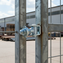 Light Gray Premium Adjustable Gate Hinge with Jointed Plates - Maximum Load 700kg - High-Quality Professional Grade for Industrial and Commercial Applications