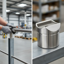 Gray Premium Tube Saddle for 48.3 x 2.6mm Tube with 316 Stainless Steel and Satin Finish