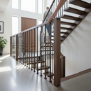 Dark Gray Premium 30mm Plain Bar Newel Post 1100mm - Durable and Stylish for Staircase Design