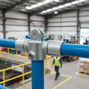 Gray Premium Heavy Duty Single Swivel Connector for 42.4mm Tube - Versatile Fitting for Structural Applications