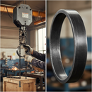 Dark Slate Gray Premium 115mm Diameter Ring with 16 x 6mm Plain Bar for Versatile Applications - High-Quality Professional Grade for Industrial and Commercial Appl...