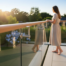 Alice Blue Premium 304 Stainless Steel Adjustable Handrail Bracket for 42.4mm Glass Rail Installation