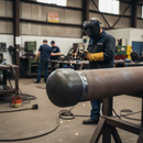 Black Premium Weld Cap for 101.6mm Tube - High-Performance Metal Fabrication Accessory
