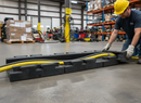 Dark Gray Premium Extendable Rubber Hose Ramp - Modular System for Cables and Hoses with Max Load of 44 Tonnes