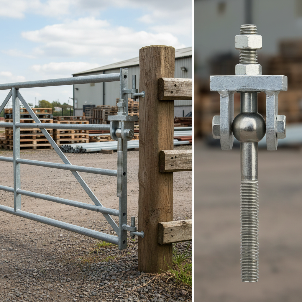 Gate Bullet Pin Premium Galvanised Gate Hanging Pin with Simple Stabilising Attachment