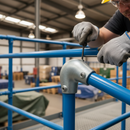 Dark Olive Green Premium Variable Acute Elbow 40-70° for 48.3mm Tube Connection - Ideal for Rail Joining