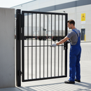 Light Gray Premium Hydraulic 180° Gate Closer and Double Bearing Hinge - Adjustable Speed and Pressure for Gates up to 150KG