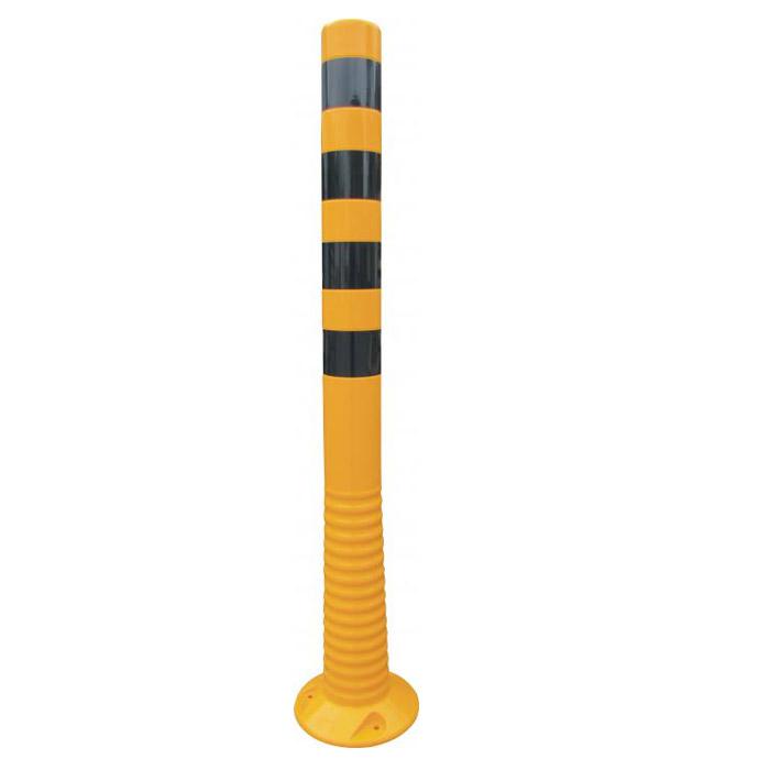 Goldenrod Yellow/Black Flexible Bollard 1000mm