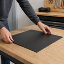 1mm Thick Black Solid Rubber Sheet | Flexible Waterproof Rubber Matting | Cut to Size Rubber Sheet for Industrial, Workshop & General Use