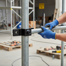 Light Gray Premium Double Lugged Fixed Bracket for 25mm Square Box Section - Durable and Versatile Panel Mounting Solution