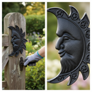 Dark Slate Gray Premium Cast Moon Badge - 115mm x 90mm, Durable and Stylish Design for Customization