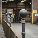 Black Premium Heavy Duty Railhead 125mm x 40mm x 18mm with Robust Design for Enhanced Performance