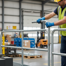 Dark Gray Premium Galvanised Modular Rail Platform Return Bend for 42mm Tube with 500mm Centres